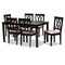 Baxton Studio Reneau Sand Upholstered Espresso Wood 7-Piece Dining Set 162-10527-10519 - alternate 1